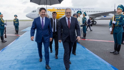 Президент Монголии прибыл на саммит ШОС в Астану