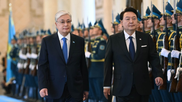 Президент Южной Кореи Юн Сок Ёль прибыл в Казахстан
