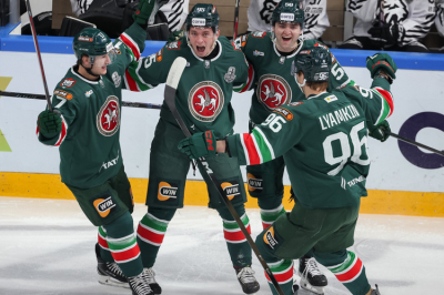 &laquo;Ак&nbsp;Барс&raquo; разгромил минское &laquo;Динамо&raquo; и&nbsp;повел в&nbsp;серии (3&ndash;0)