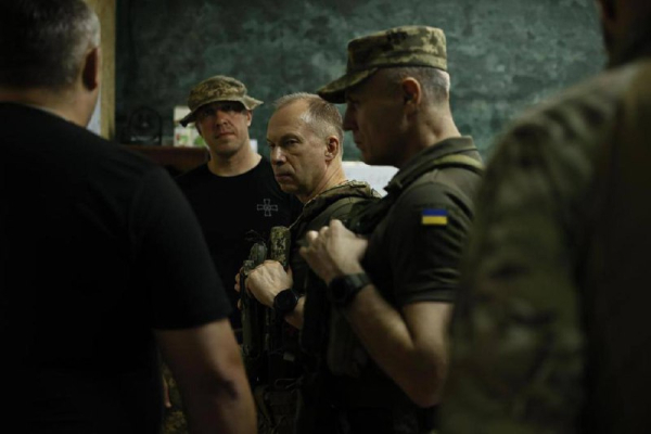 Главком ВСУ Сырский посетил константиновское направление
