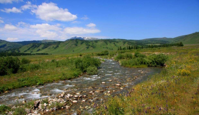 Паводковые воды спасут пересыхающее озеро в Восточном Казахстане