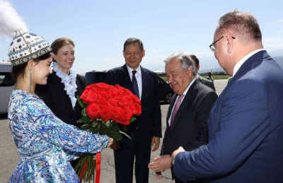 Генсекретарь ООН прилетел в Казахстан с официальным визитом