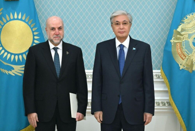 Президент Казахстана принял Верховного судью Палестины