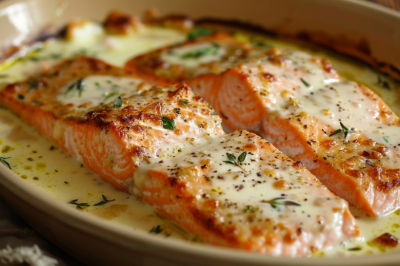 Как приготовить горбушу, чтобы она была нежной? Запеките в сливках!