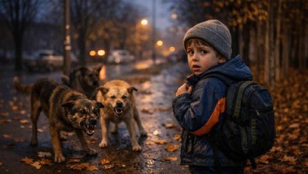 Уличные собаки обкусали ребенку руки