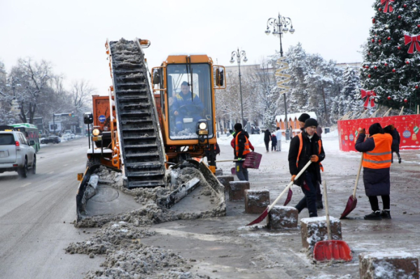 Треть месячной нормы снега выпало в Алматы