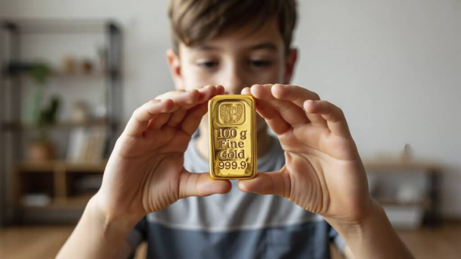 Казахстанка подарила сыну 100 грамм золота на 12-летие